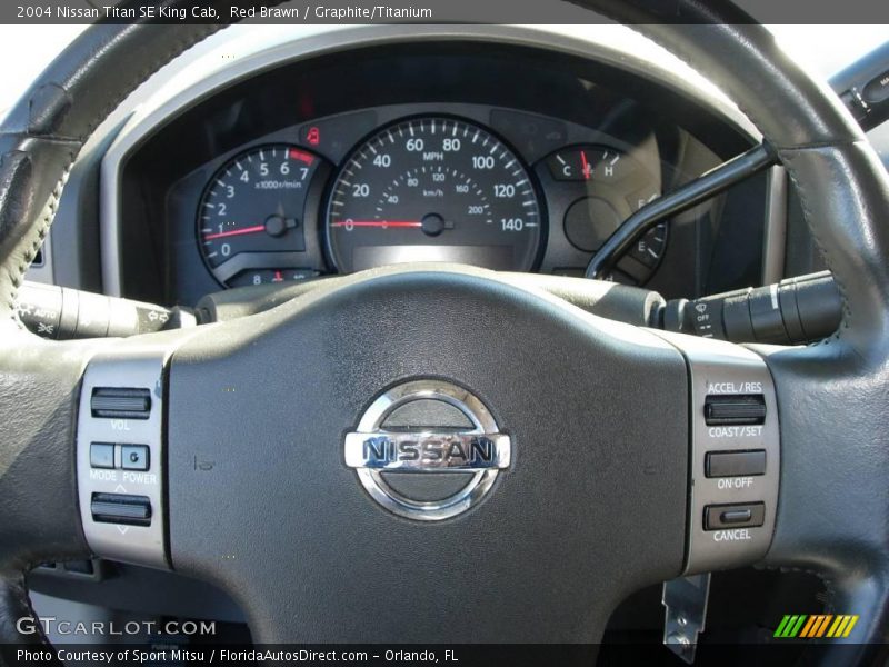 Red Brawn / Graphite/Titanium 2004 Nissan Titan SE King Cab
