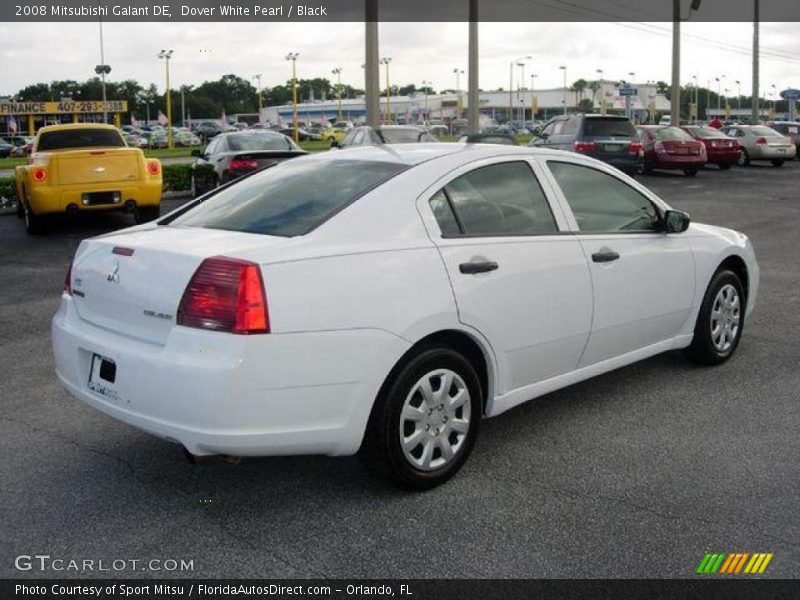 Dover White Pearl / Black 2008 Mitsubishi Galant DE