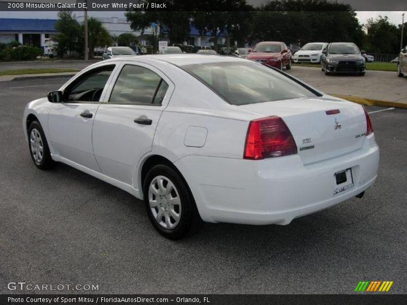 Dover White Pearl / Black 2008 Mitsubishi Galant DE