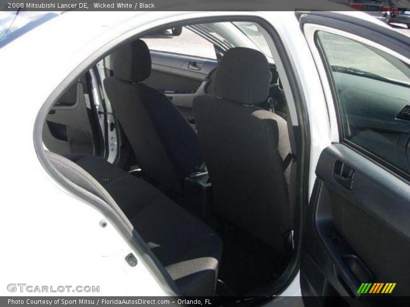 Wicked White / Black 2008 Mitsubishi Lancer DE