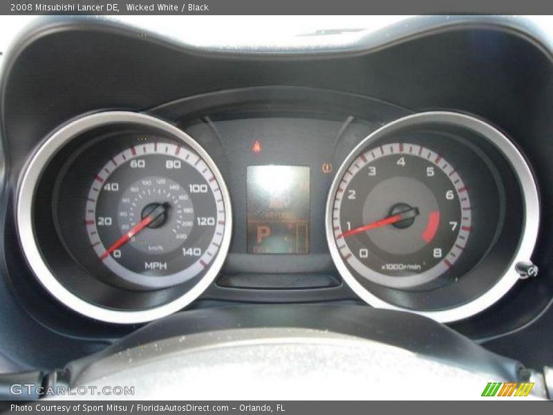 Wicked White / Black 2008 Mitsubishi Lancer DE