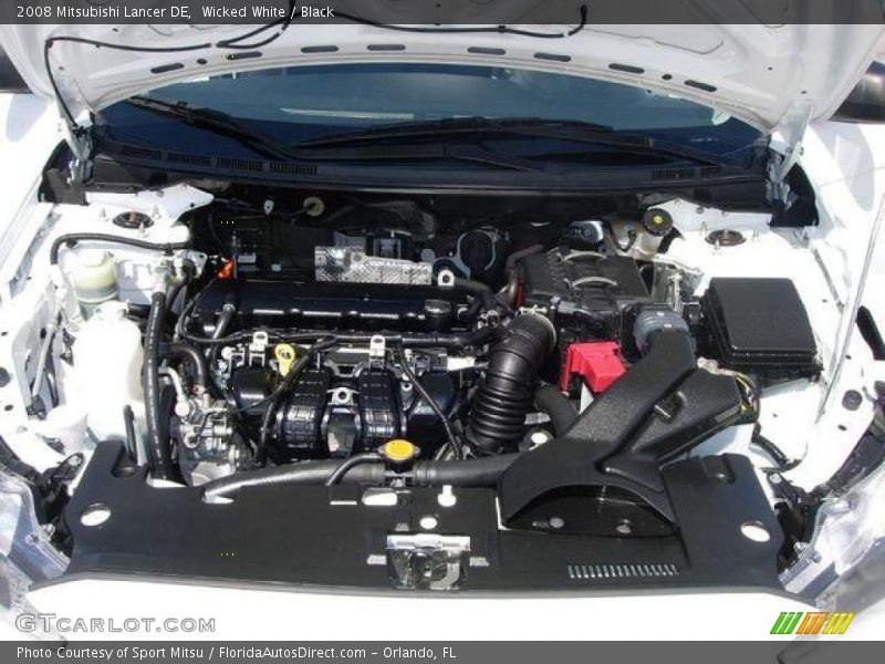 Wicked White / Black 2008 Mitsubishi Lancer DE