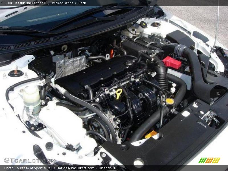 Wicked White / Black 2008 Mitsubishi Lancer DE