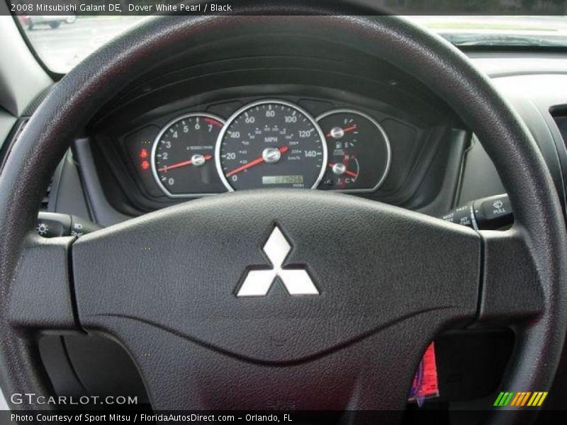 Dover White Pearl / Black 2008 Mitsubishi Galant DE