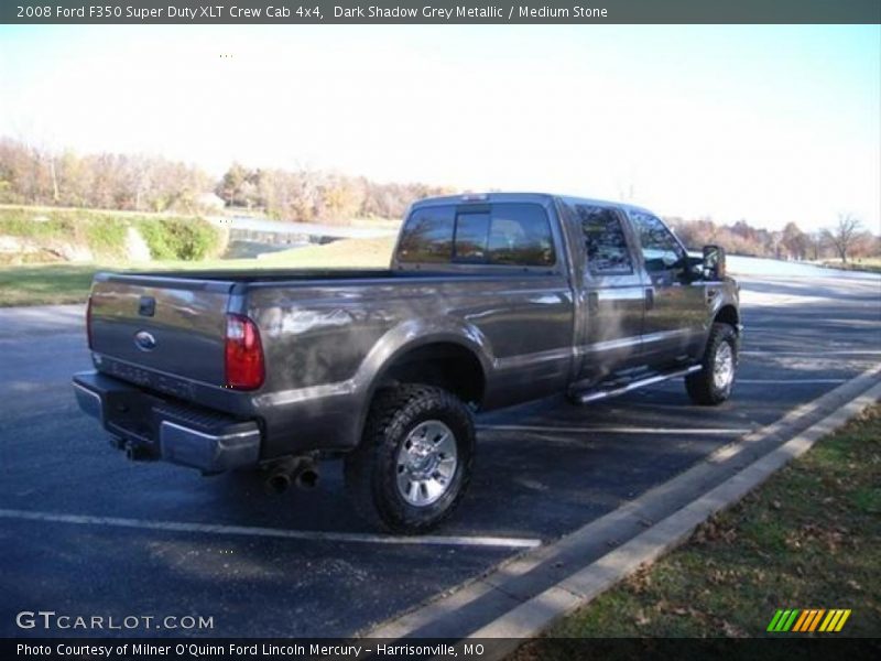 Dark Shadow Grey Metallic / Medium Stone 2008 Ford F350 Super Duty XLT Crew Cab 4x4
