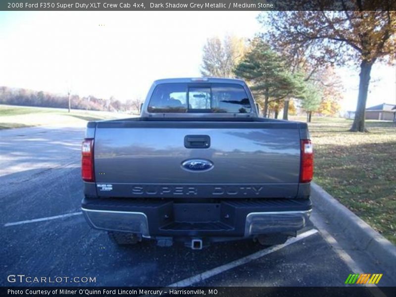 Dark Shadow Grey Metallic / Medium Stone 2008 Ford F350 Super Duty XLT Crew Cab 4x4