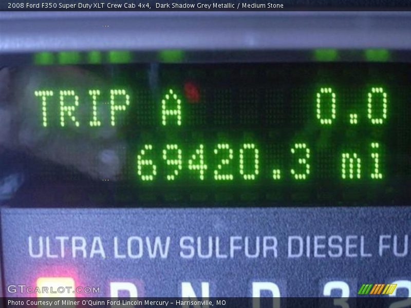 Dark Shadow Grey Metallic / Medium Stone 2008 Ford F350 Super Duty XLT Crew Cab 4x4