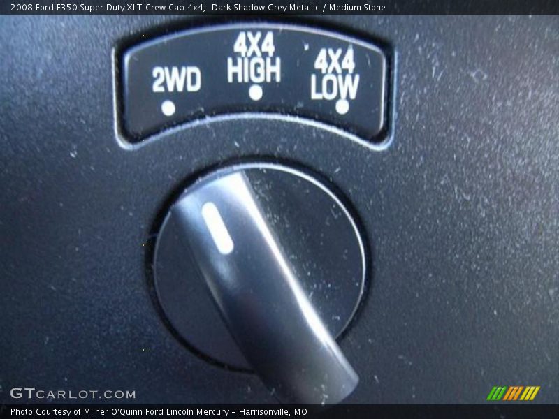 Dark Shadow Grey Metallic / Medium Stone 2008 Ford F350 Super Duty XLT Crew Cab 4x4