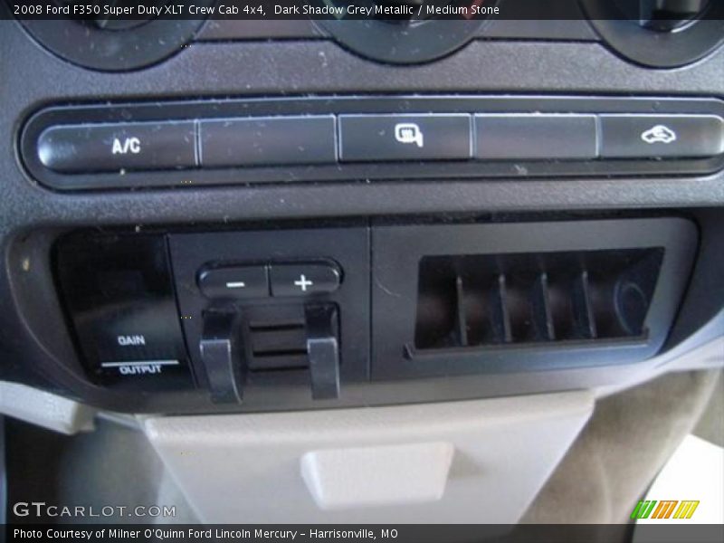 Dark Shadow Grey Metallic / Medium Stone 2008 Ford F350 Super Duty XLT Crew Cab 4x4