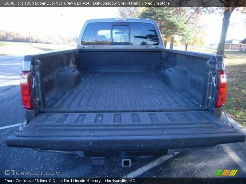 Dark Shadow Grey Metallic / Medium Stone 2008 Ford F350 Super Duty XLT Crew Cab 4x4