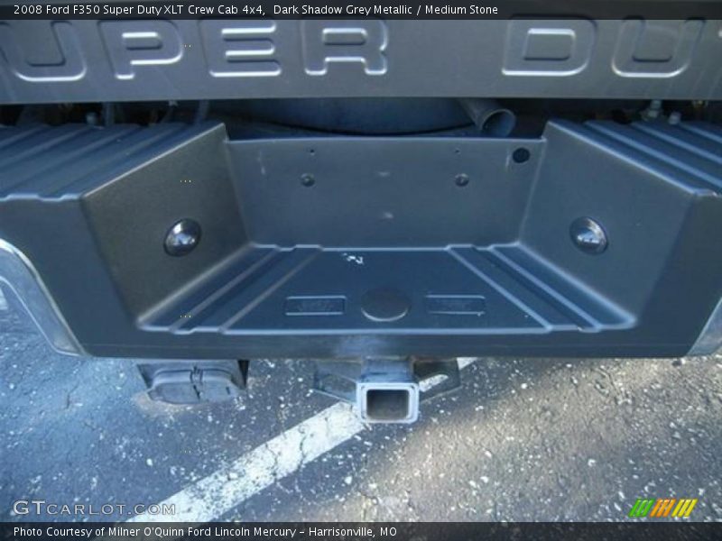 Dark Shadow Grey Metallic / Medium Stone 2008 Ford F350 Super Duty XLT Crew Cab 4x4