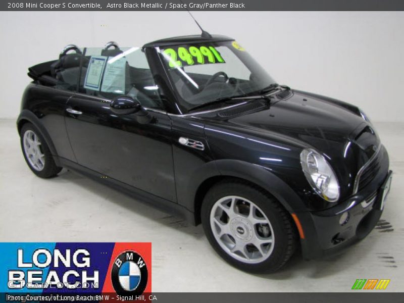 Astro Black Metallic / Space Gray/Panther Black 2008 Mini Cooper S Convertible