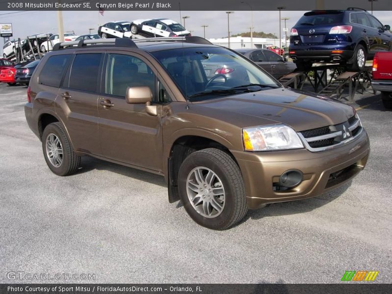 Canyon Beige Pearl / Black 2008 Mitsubishi Endeavor SE