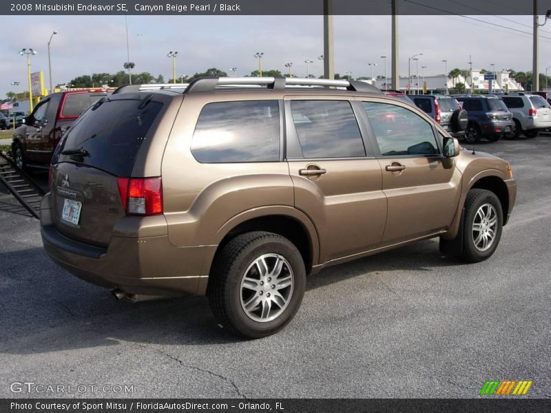 Canyon Beige Pearl / Black 2008 Mitsubishi Endeavor SE