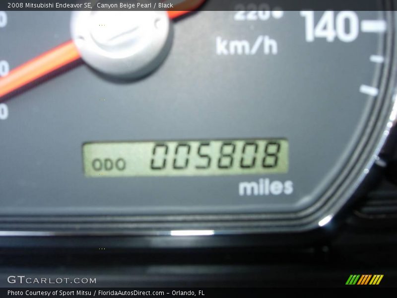 Canyon Beige Pearl / Black 2008 Mitsubishi Endeavor SE