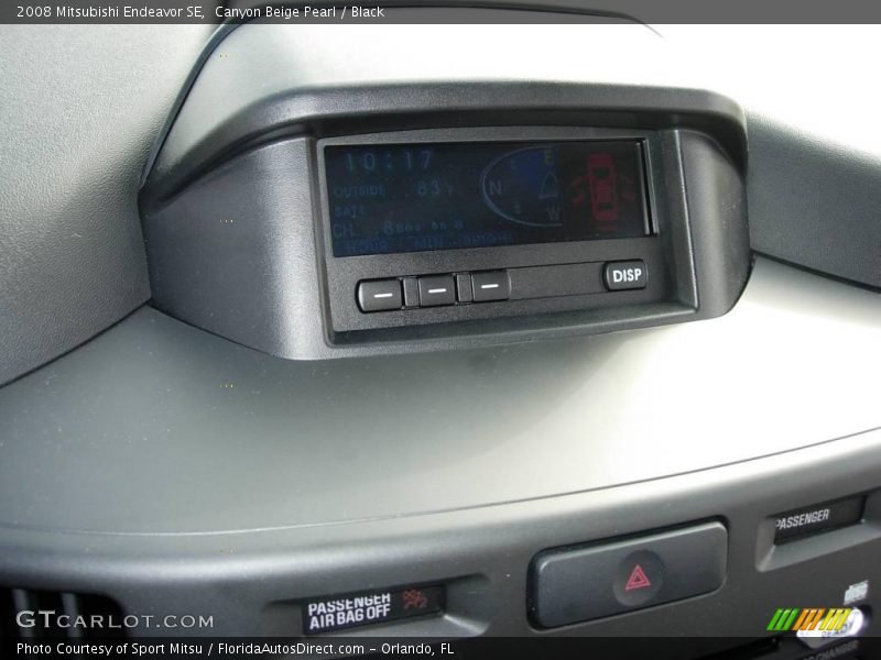 Canyon Beige Pearl / Black 2008 Mitsubishi Endeavor SE