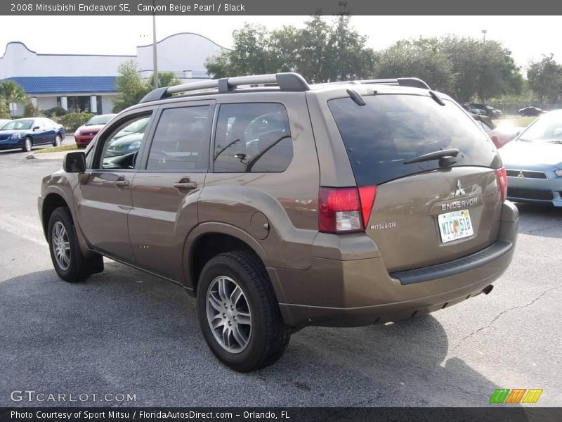 Canyon Beige Pearl / Black 2008 Mitsubishi Endeavor SE