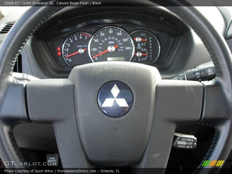 Canyon Beige Pearl / Black 2008 Mitsubishi Endeavor SE