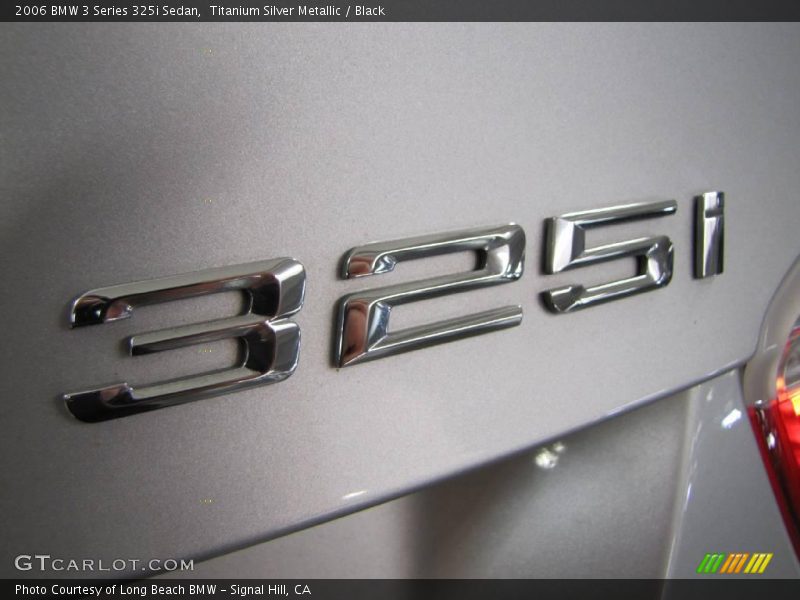 Titanium Silver Metallic / Black 2006 BMW 3 Series 325i Sedan