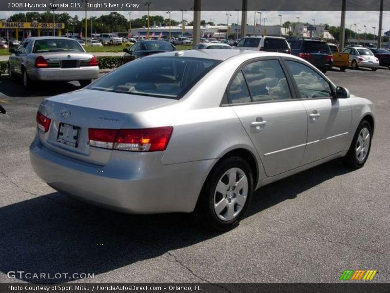 Bright Silver / Gray 2008 Hyundai Sonata GLS