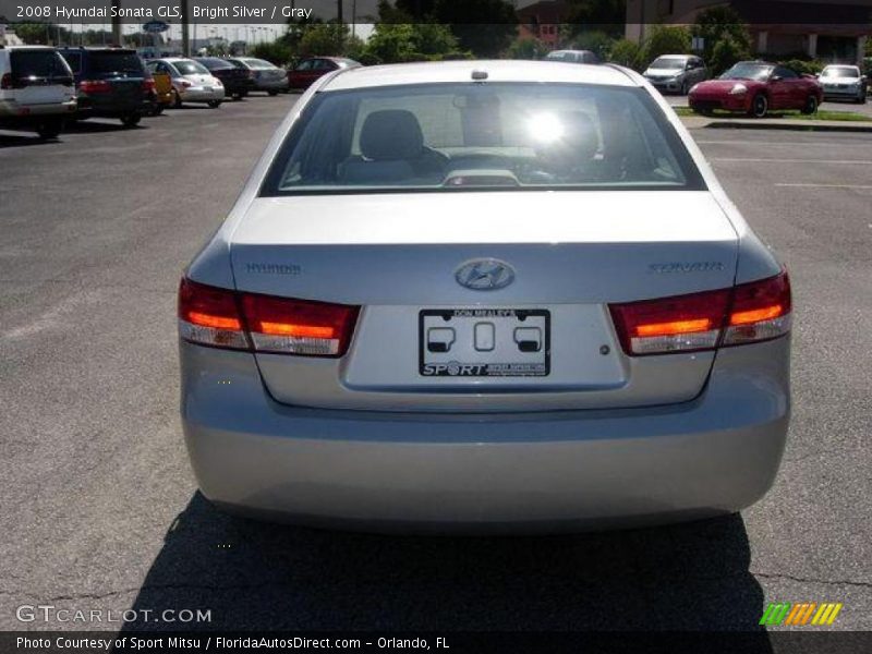 Bright Silver / Gray 2008 Hyundai Sonata GLS