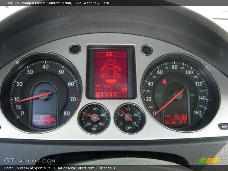 Blue Graphite / Black 2008 Volkswagen Passat Komfort Sedan