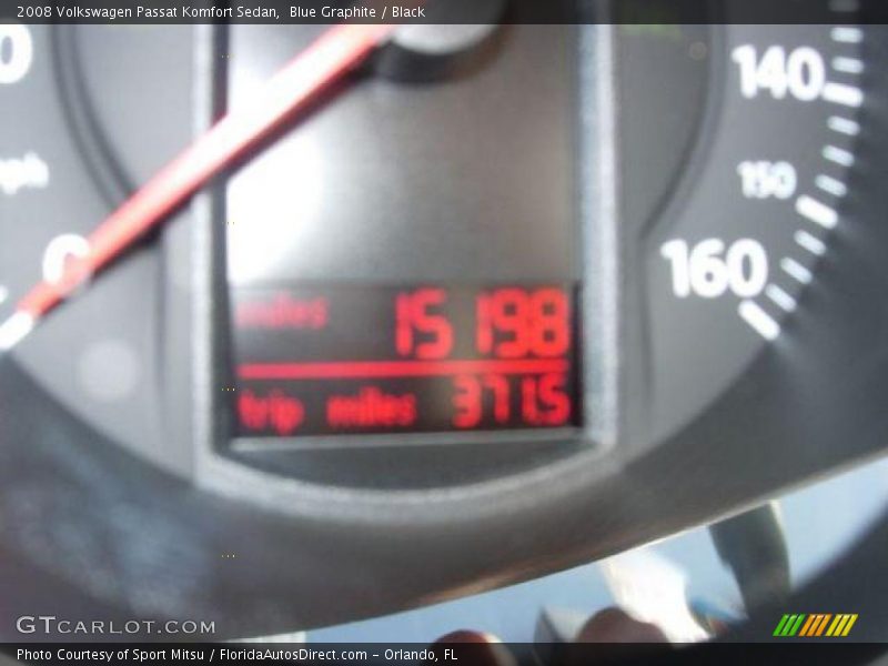 Blue Graphite / Black 2008 Volkswagen Passat Komfort Sedan