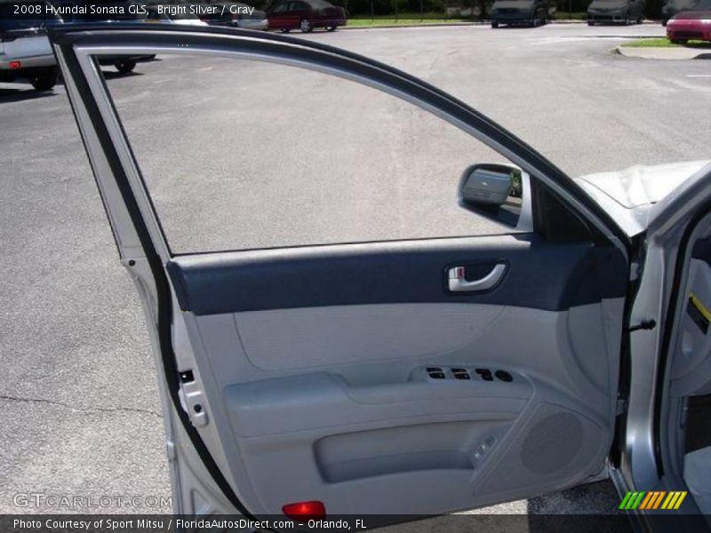 Bright Silver / Gray 2008 Hyundai Sonata GLS