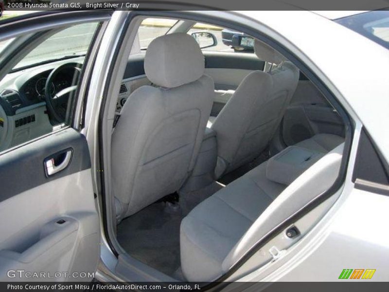 Bright Silver / Gray 2008 Hyundai Sonata GLS