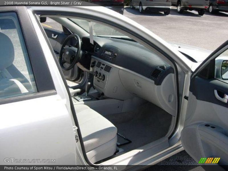Bright Silver / Gray 2008 Hyundai Sonata GLS