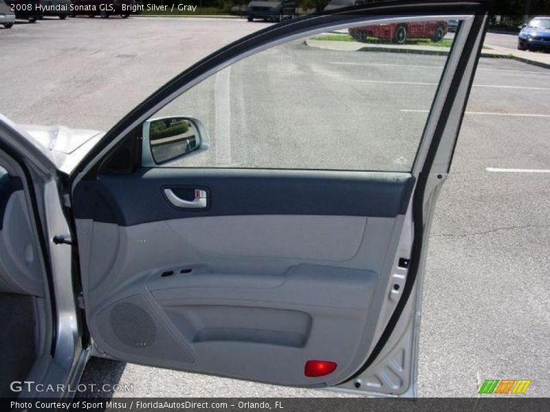 Bright Silver / Gray 2008 Hyundai Sonata GLS