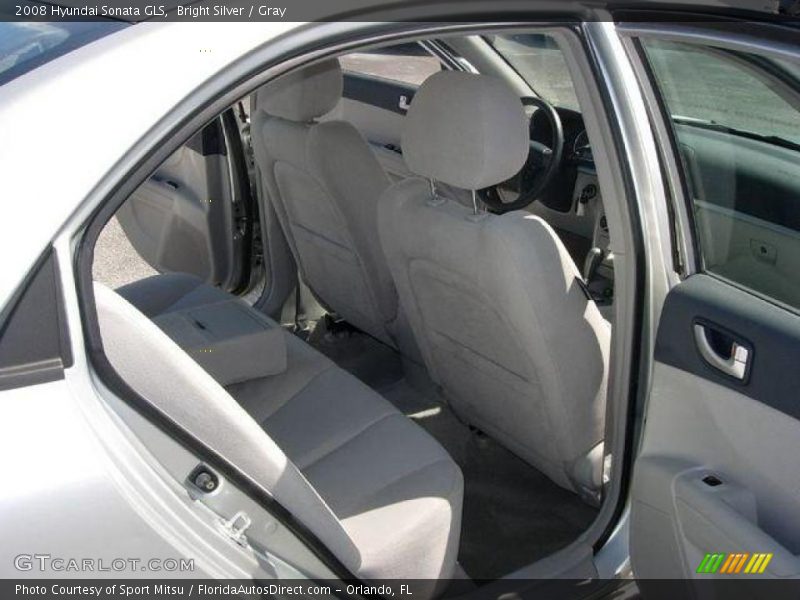 Bright Silver / Gray 2008 Hyundai Sonata GLS