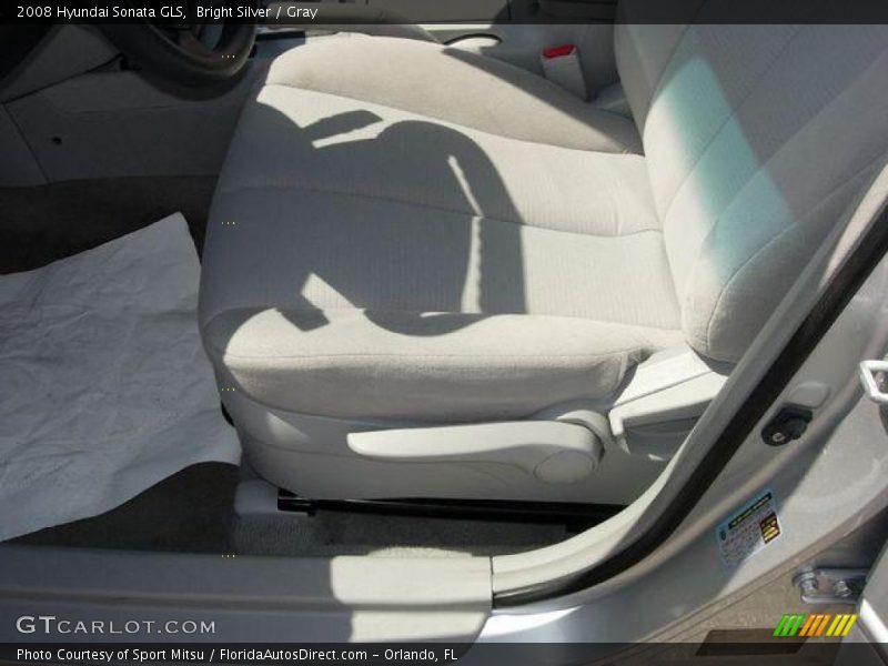 Bright Silver / Gray 2008 Hyundai Sonata GLS