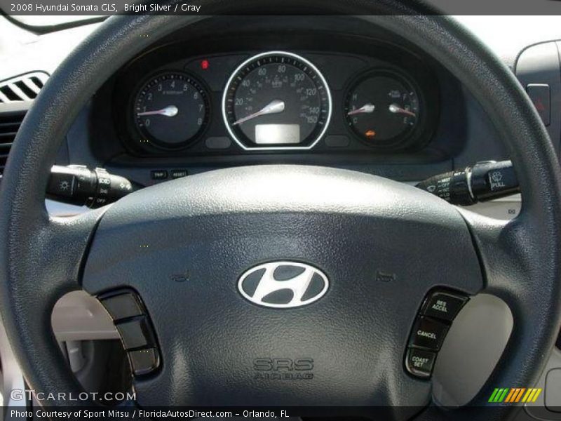Bright Silver / Gray 2008 Hyundai Sonata GLS