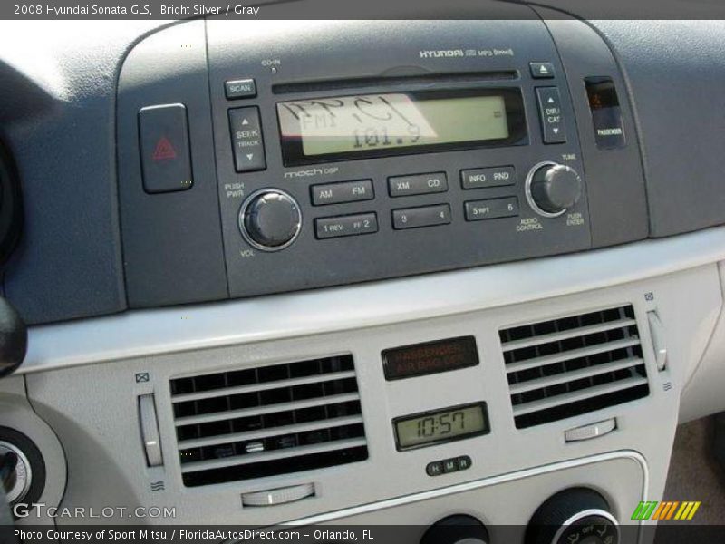 Bright Silver / Gray 2008 Hyundai Sonata GLS