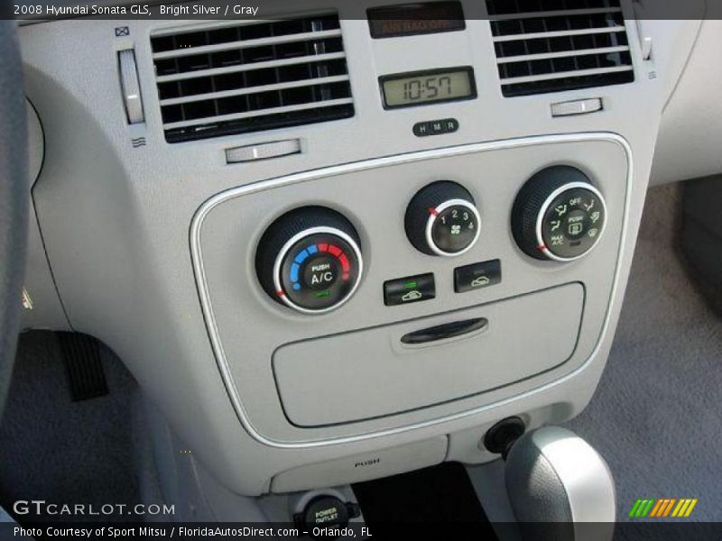 Bright Silver / Gray 2008 Hyundai Sonata GLS