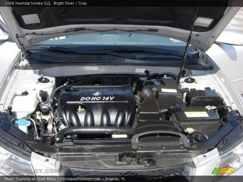 Bright Silver / Gray 2008 Hyundai Sonata GLS