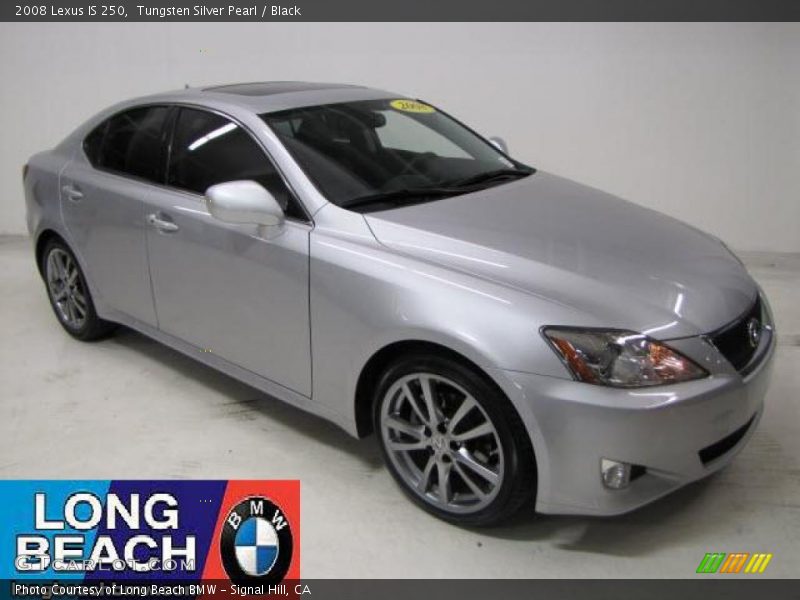 Tungsten Silver Pearl / Black 2008 Lexus IS 250