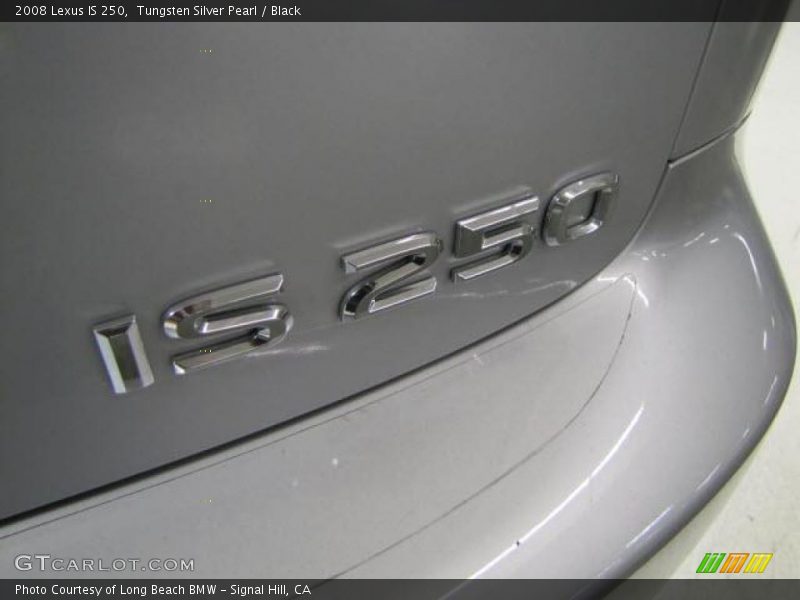 Tungsten Silver Pearl / Black 2008 Lexus IS 250