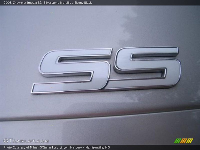 Silverstone Metallic / Ebony Black 2008 Chevrolet Impala SS