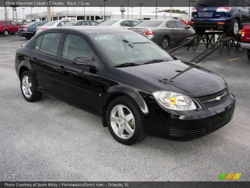Black / Gray 2009 Chevrolet Cobalt LT Sedan