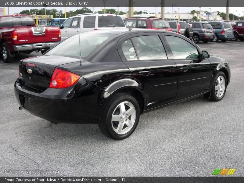 Black / Gray 2009 Chevrolet Cobalt LT Sedan