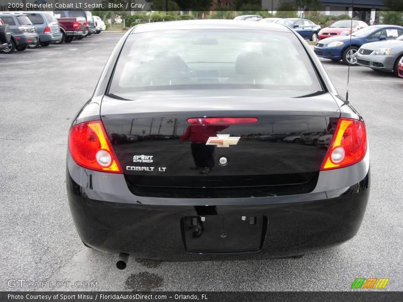 Black / Gray 2009 Chevrolet Cobalt LT Sedan