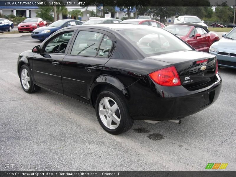 Black / Gray 2009 Chevrolet Cobalt LT Sedan