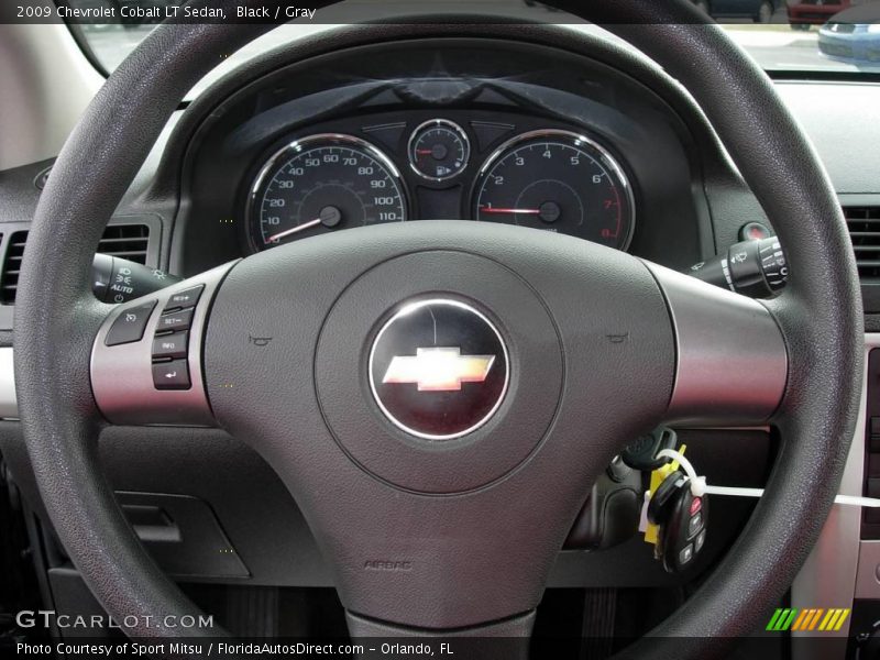Black / Gray 2009 Chevrolet Cobalt LT Sedan
