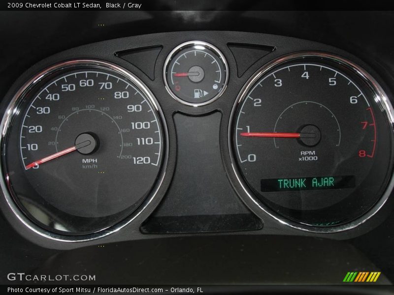 Black / Gray 2009 Chevrolet Cobalt LT Sedan