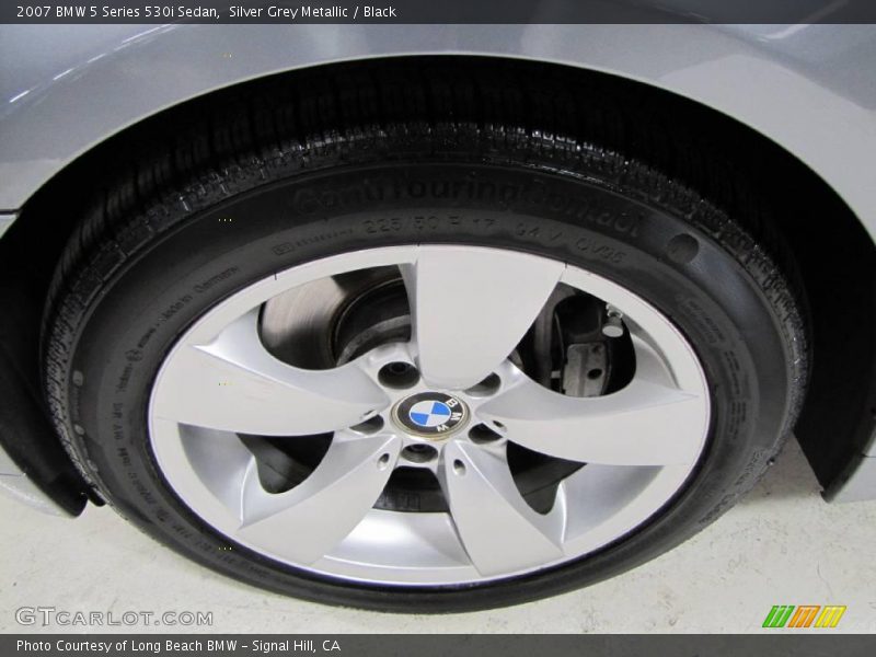 Silver Grey Metallic / Black 2007 BMW 5 Series 530i Sedan