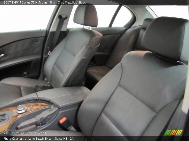 Silver Grey Metallic / Black 2007 BMW 5 Series 530i Sedan