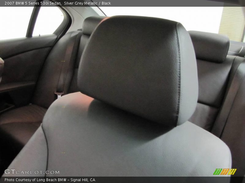Silver Grey Metallic / Black 2007 BMW 5 Series 530i Sedan