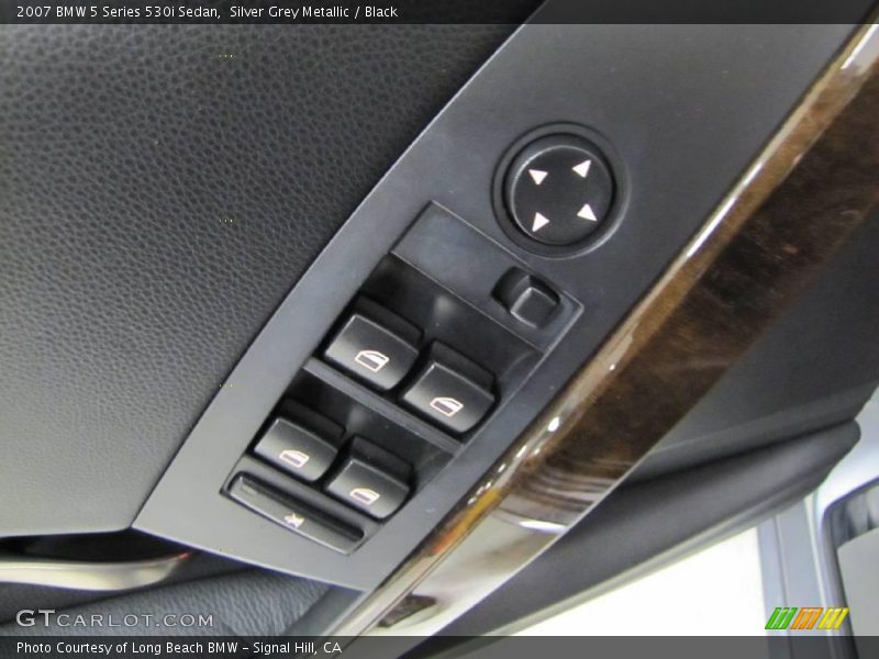 Silver Grey Metallic / Black 2007 BMW 5 Series 530i Sedan
